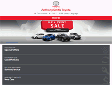 Tablet Screenshot of anthonysmithtoyota.com.au